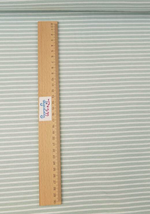 Bio Interlock Jersey - C.Pauli - Ringel cloud blue/weiß