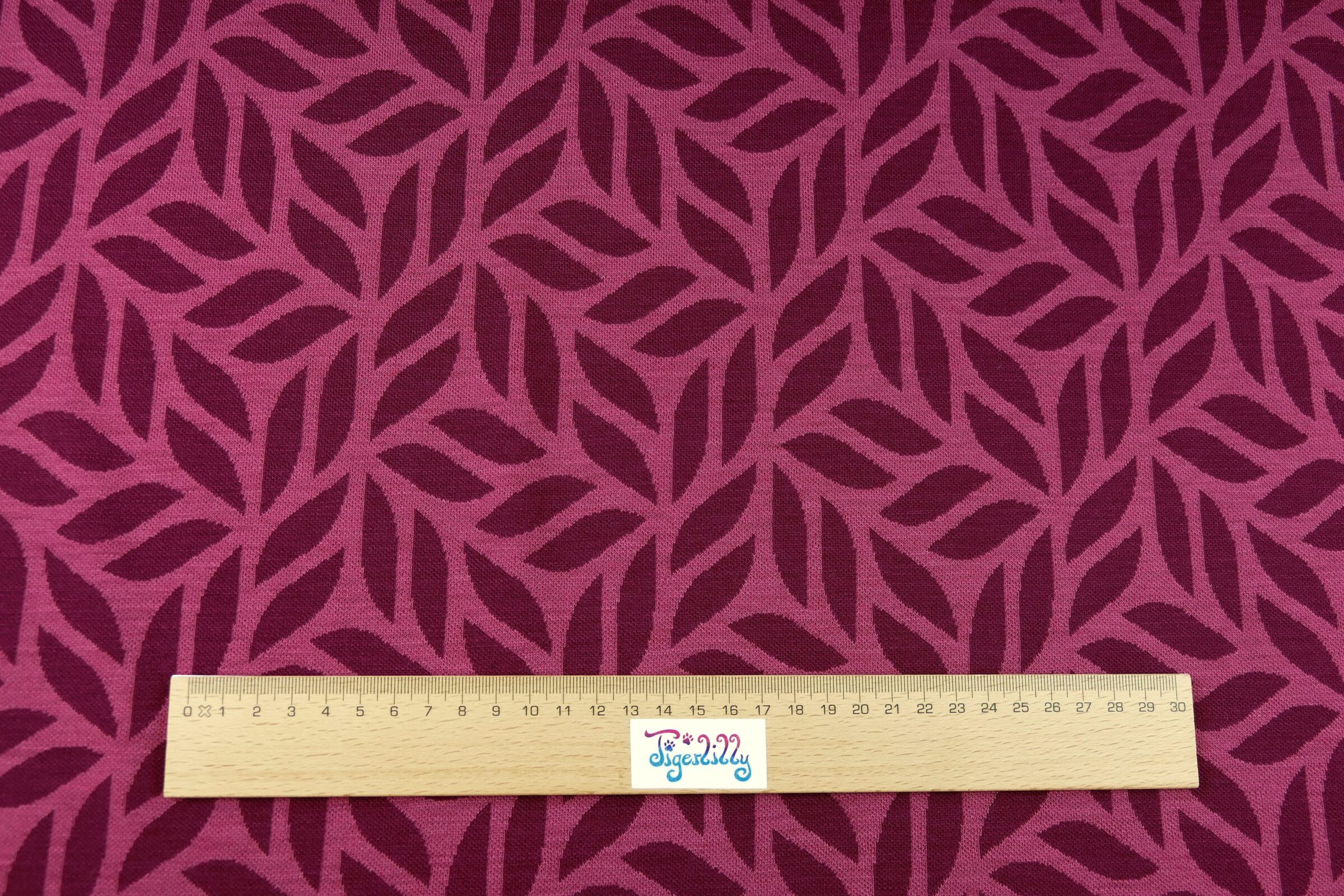 Woll Jacquard berry malaga c