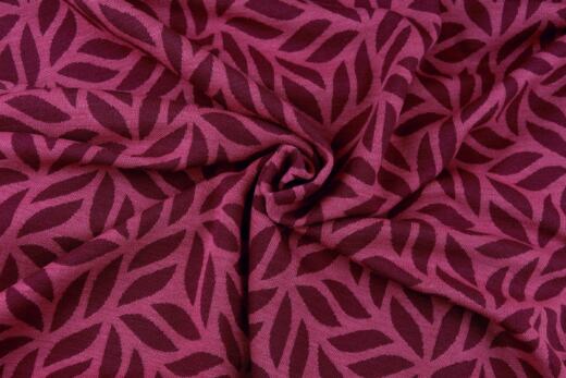 Bio Wolljacquardstrick - Sambucus berry/malaga