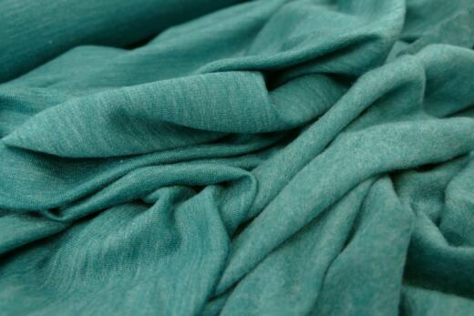 35cm Reststück: Wolle/Lyocell Bio Sommersweat (leicht und kuschelig) - dusty mint blue