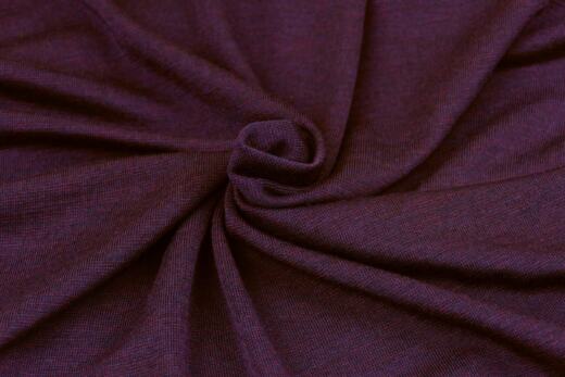 Wolle/Seide Biojersey - Miniminiminiringel berry/navy