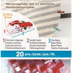 20 Clover Mini Wonder Clips (Stoffklammern klein)
