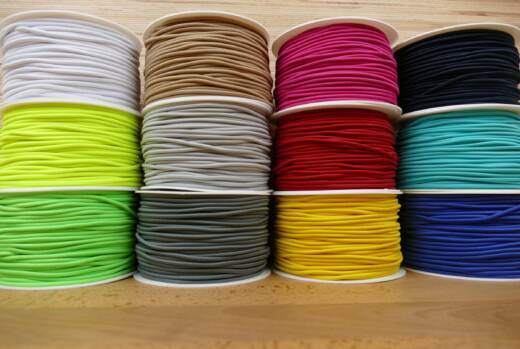 3 Meter Gummikordel 3mm - verschiedene Farben