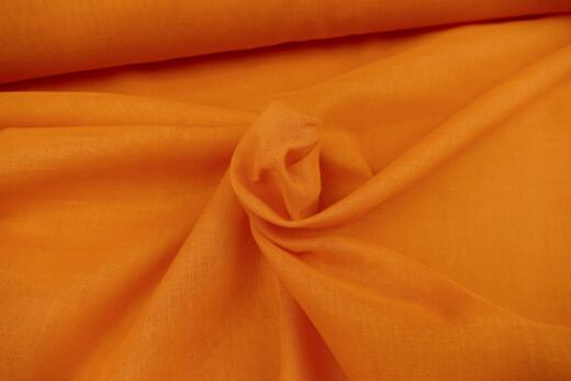 Bio Kattun (Webstoff) - orange (Überbreite ca. 305cm)