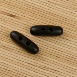 Bio HolzEin Knebelknopf - schwarzbraun (H 170) - 38mm