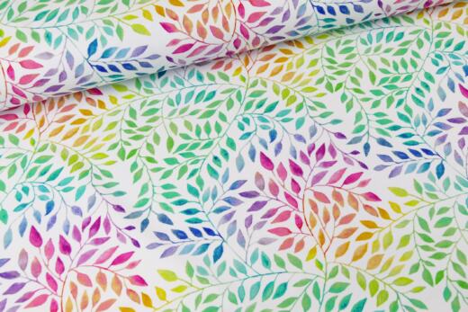 Bio Sommersweat - Tigerlilly - Rainbow Leaves