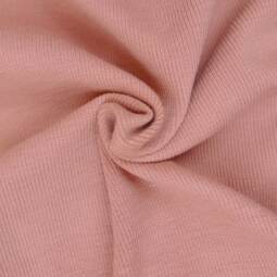 Bio Woll-Rippbündchen (schmal) - ash rose
