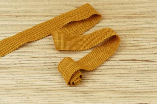 Bio Wolltresse aus 100% Schurwolle - curry 4960