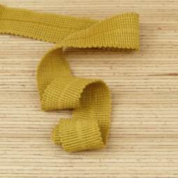 Bio Wolltresse aus 100% Schurwolle - senf 5496