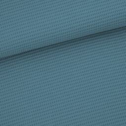Bio Waffeljacquard - Stoffonkel - beach house blue