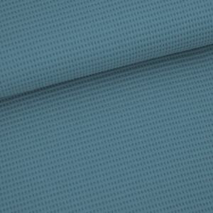 Bio Waffeljacquard - Stoffonkel - beach house blue