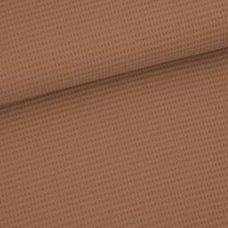 Bio Waffeljacquard - Stoffonkel - café au lait