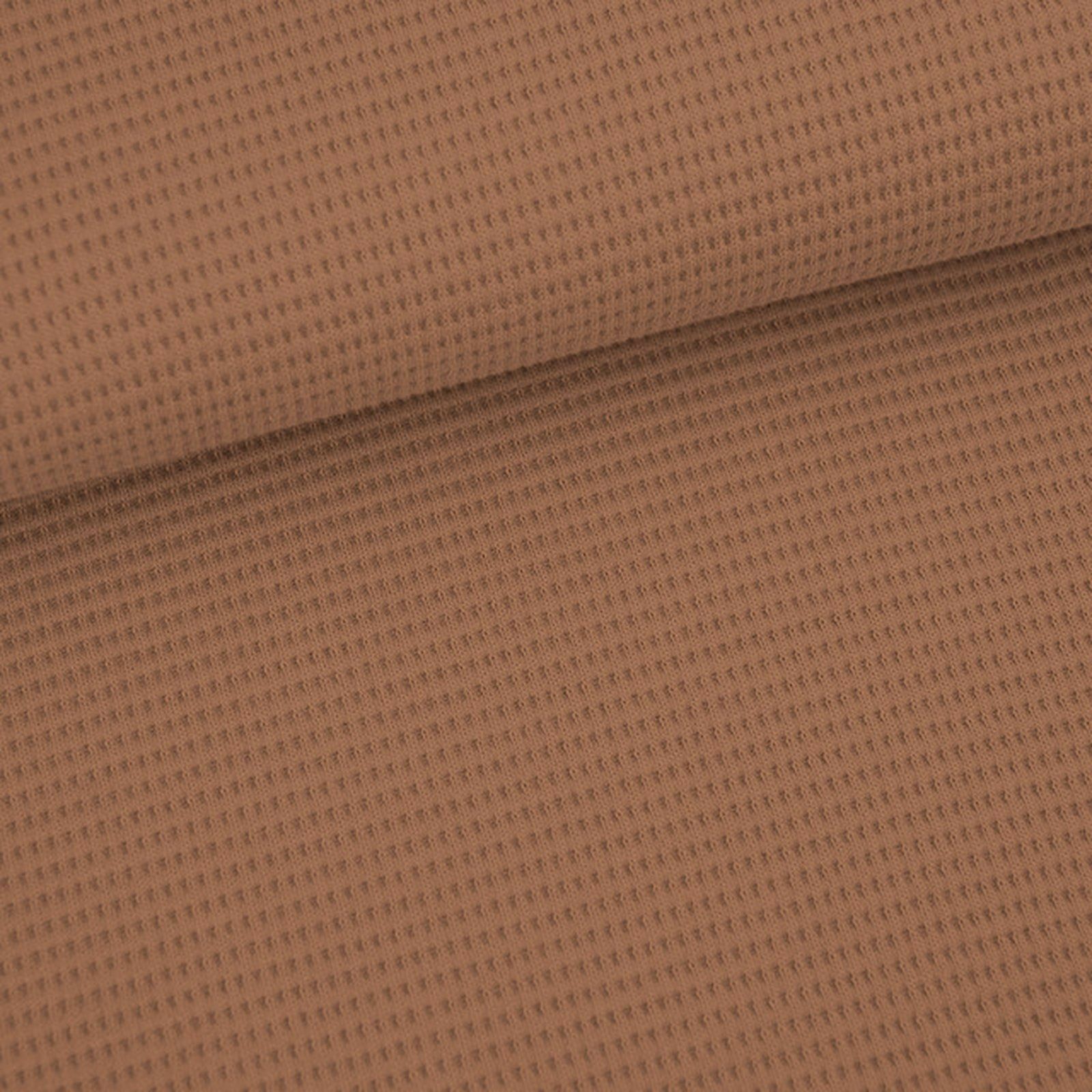 Bio Waffeljacquard - Stoffonkel - café au lait – Bild 1