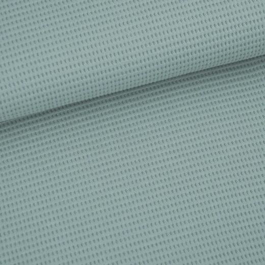 Bio Waffeljacquard - Stoffonkel - gletscher