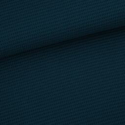 Bio Waffeljacquard - Stoffonkel - water by night