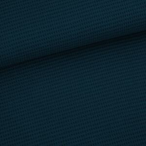 Bio Waffeljacquard - Stoffonkel - water by night
