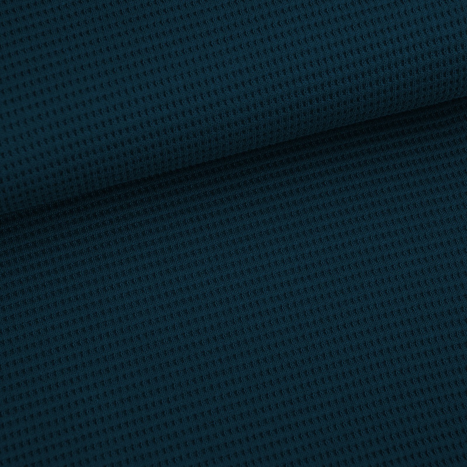 Bio Waffeljacquard - Stoffonkel - water by night – Bild 1