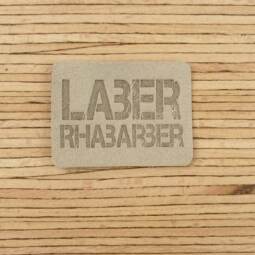 Ein Label zum Aufnähen – "LABER RHABARBER" - düne