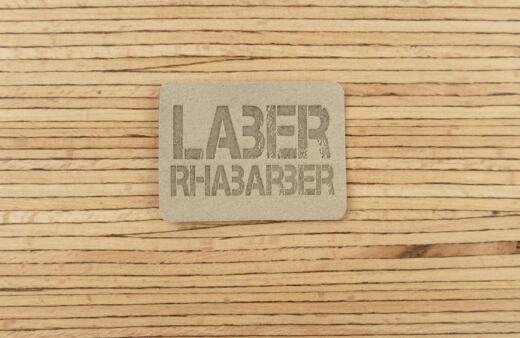 Ein Label zum Aufnähen – "LABER RHABARBER" - düne