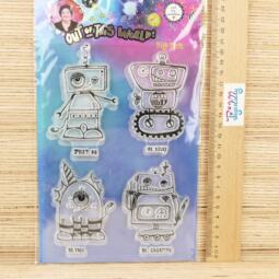 Clear Stamp - Studiolight - große Roboter (out of this world) – Bild 2