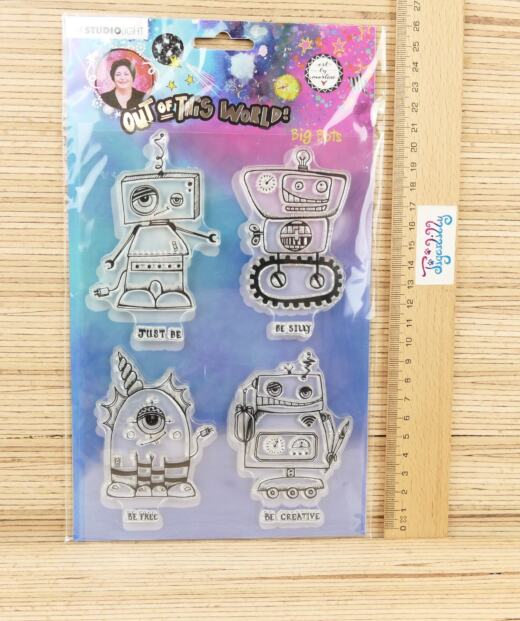 Clear Stamp - Studiolight - große Roboter (out of this world)