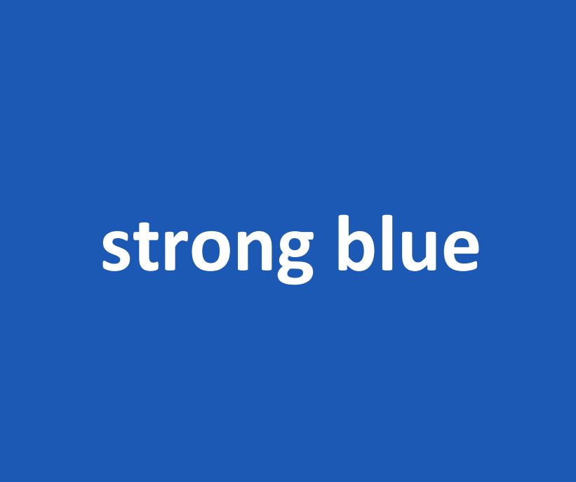 strong blue