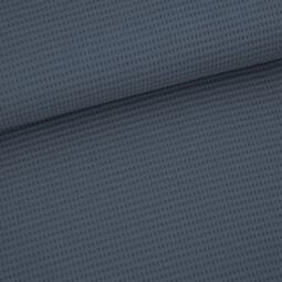 Bio Waffeljacquard - Stoffonkel - china blue