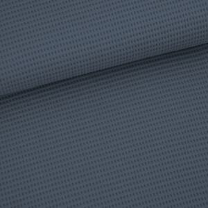 Bio Waffeljacquard - Stoffonkel - china blue