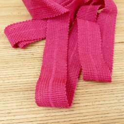 Bio Wolltresse aus 100% Schurwolle - himbeerpink 5111