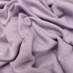 Wolle/Seide Biojersey uni - lavender