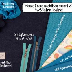 Wolle/Lyocell Bio Frottee - karibikblau (Überbreite) – Bild 2