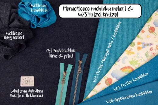 Wolle/Lyocell Bio Frottee - karibikblau (Überbreite)