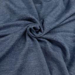 Wolle/Seide Biojersey - Sargassosee meliert (Made in Germany)