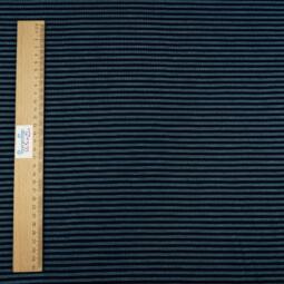 Wolle/Seide Biojersey - Miniringel steinblau/navy – Bild 3