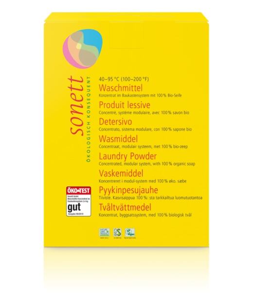 Sonett Waschmittel - Pulver Konzentrat - 1,2 kg (Abverkauf)