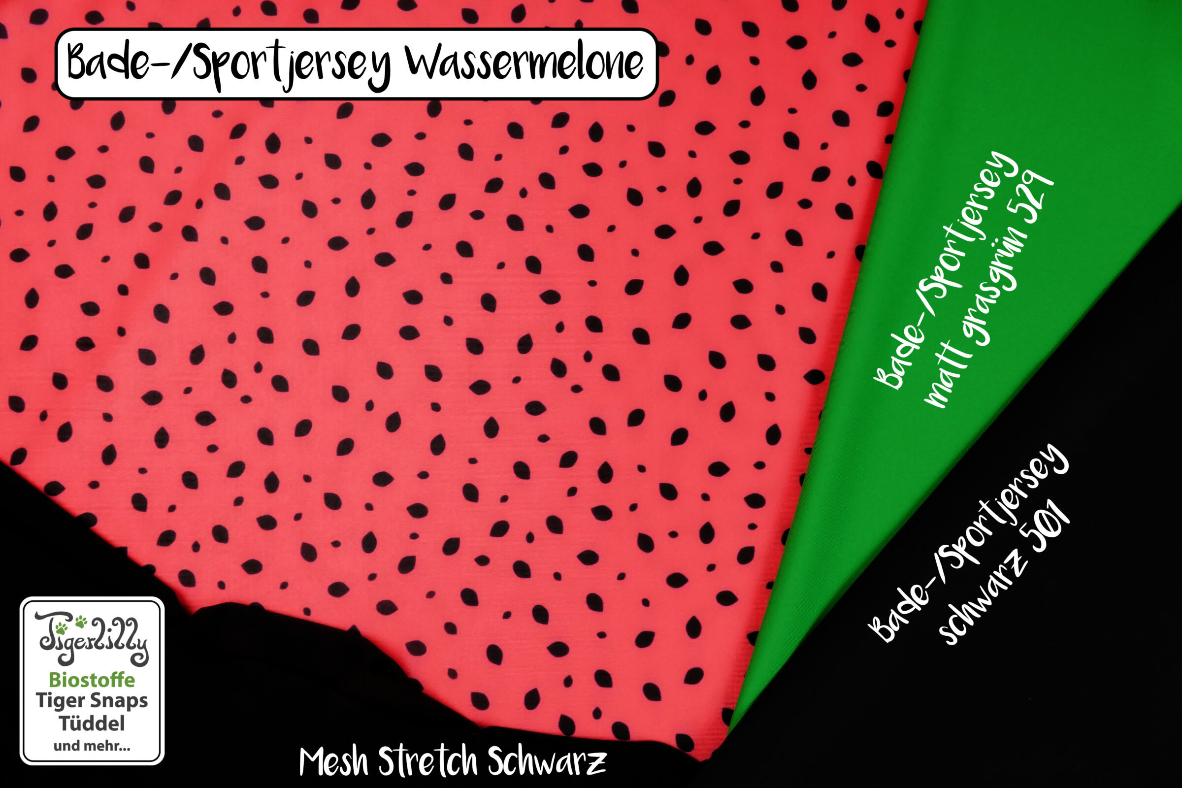 BAdesportjersey wassermelone grasgrün schwarz