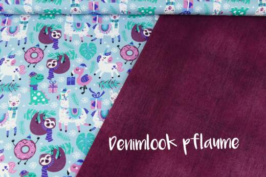 Bio Sommersweat - Tigerlilly EP - Denimlook pflaume