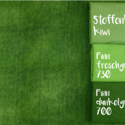 40cm Reststück: Bio Sommersweat - Tigerlilly EP - Denimlook kiwi – Bild 2