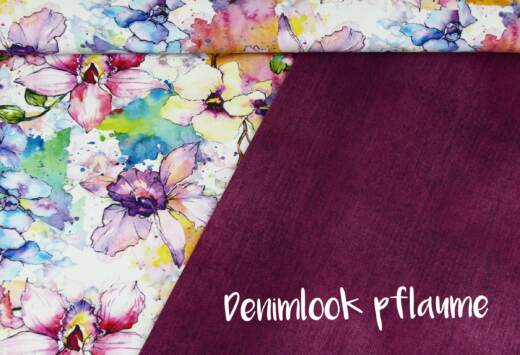 Bio Sommersweat - Tigerlilly EP - Denimlook pflaume