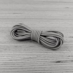 3 Meter Gummikordel 2,5mm (weiß oder beige)