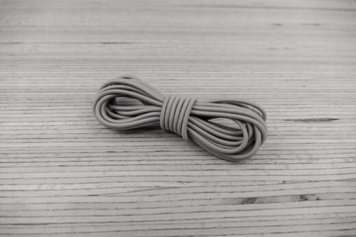 3 Meter Gummikordel 2,5mm (weiß oder beige)