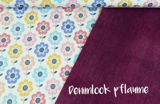 Bio Sommersweat - Tigerlilly EP - Denimlook pflaume