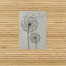 Ein Label zum Aufnähen - Pusteblume reflektierend (3M™ Scotchlite™)