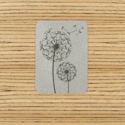 Ein Label zum Aufnähen - Pusteblume reflektierend (3M™ Scotchlite™) – Bild 1