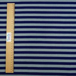 Kuscheliger Wolle/Seide Bio Sommersweat - Streifen marine/silber – Bild 2