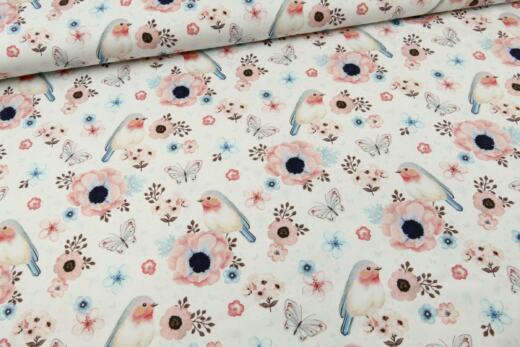 Biojersey - Tigerlilly EP - flowers & birds white