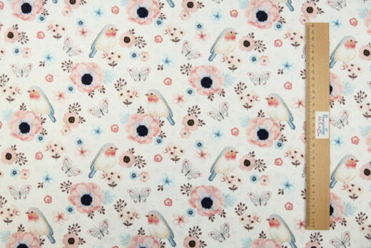 Biojersey - Tigerlilly EP - flowers & birds white