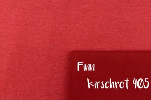 weicher Bio Hanfjersey - kirschrot