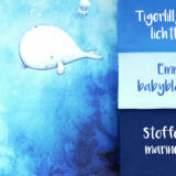 Kombistoffe Mattheo und Blubb Blubb Tigerlilly basic lichtblau, emma babyblau, stoffonkel marineblaufertig