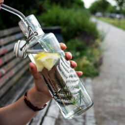 soulstraw gebogen - Strohhalm aus Glas - 5er Pack – Bild 2